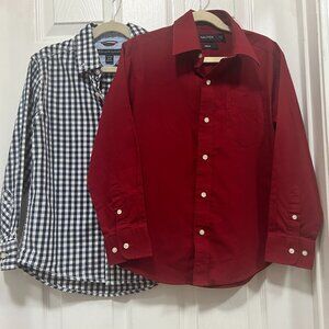 Bundle: (2) Boys Dress Shirts - Size 8/Size 8/10